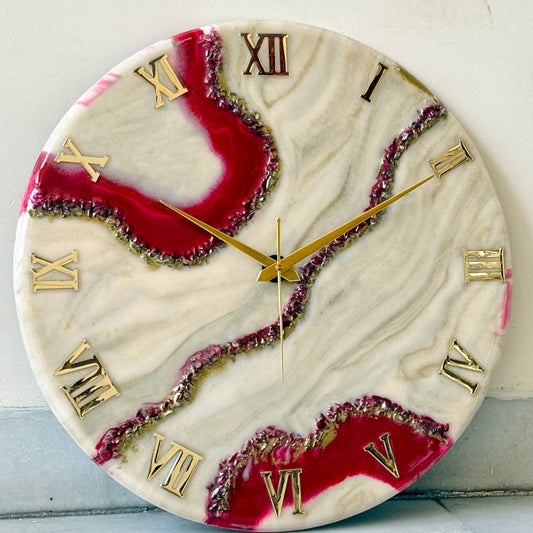 *Cherry   Silent Clock 17.5 inches