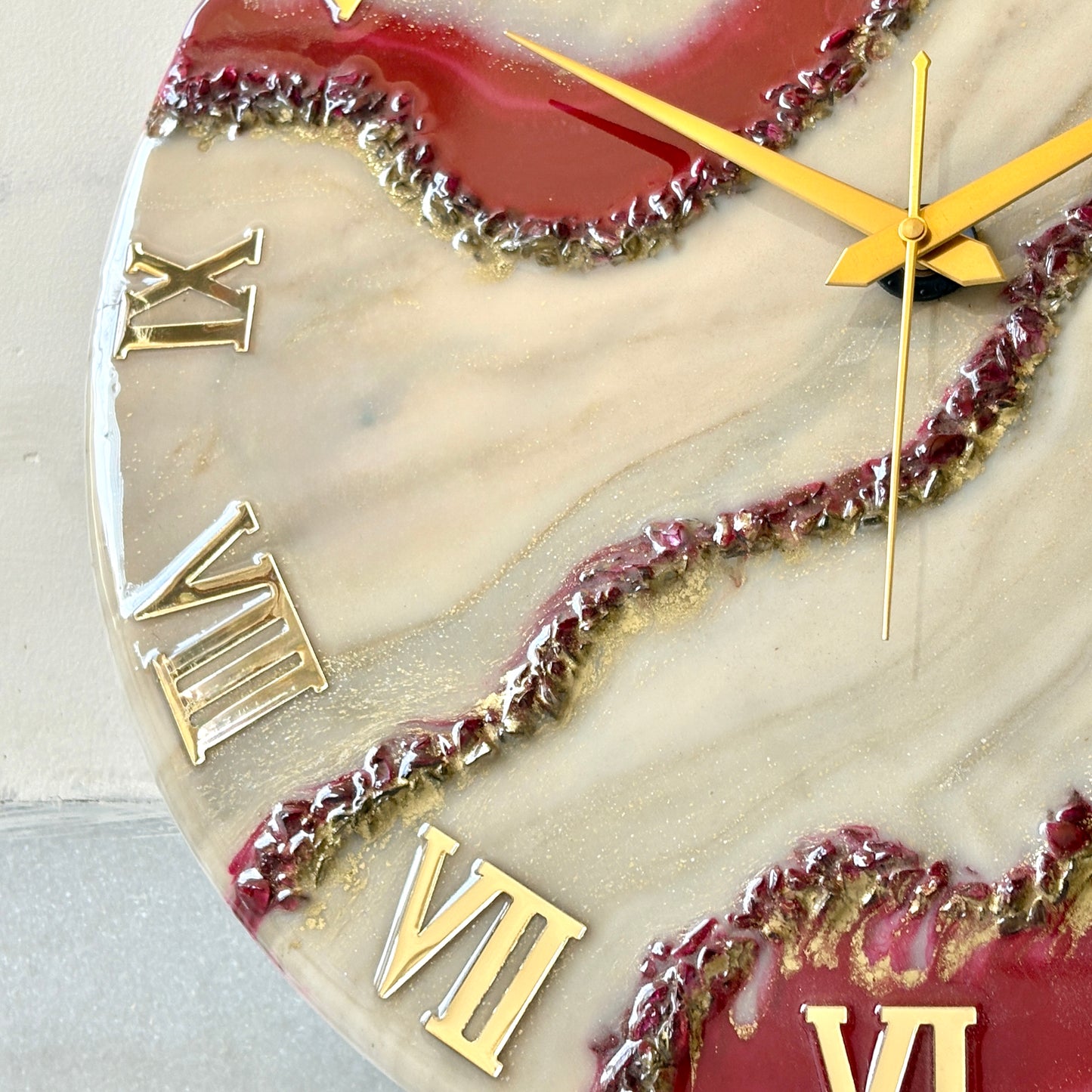 *Cherry   Silent Clock 17.5 inches