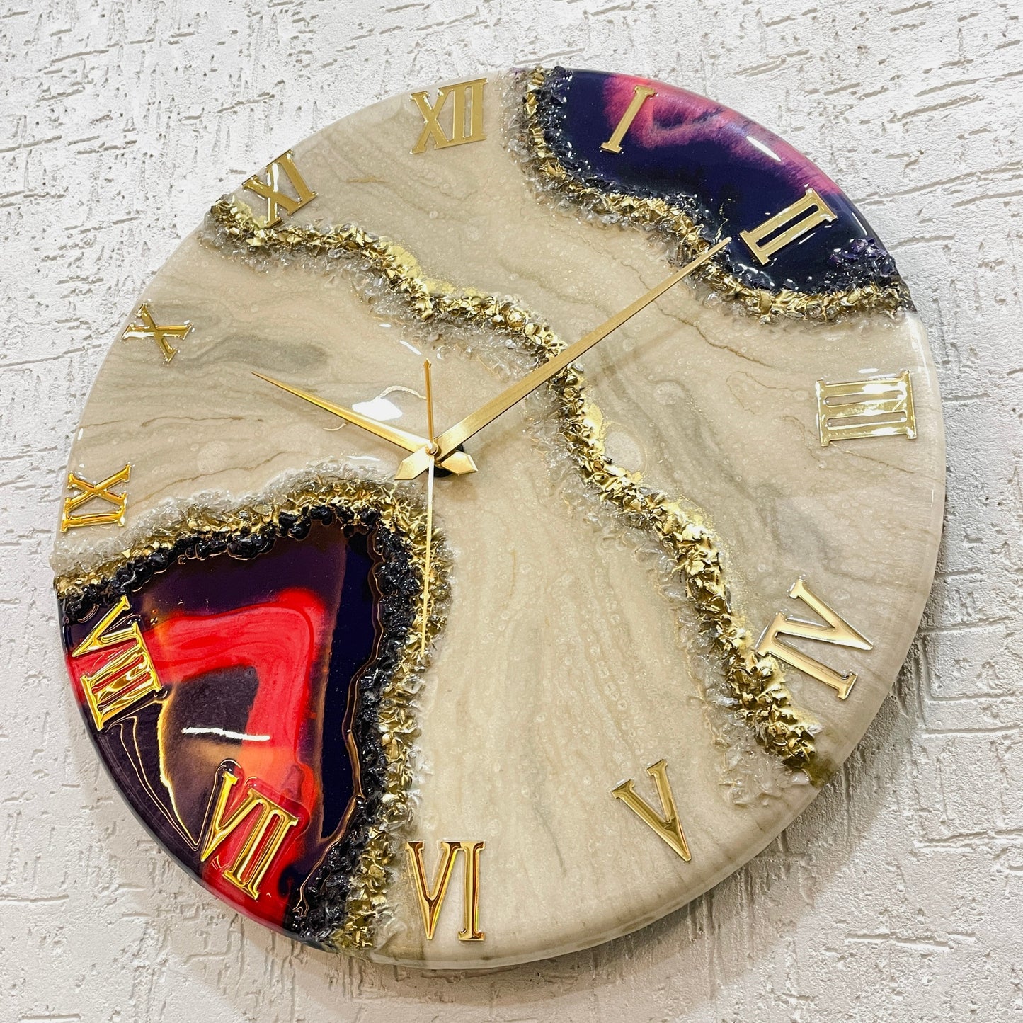 Rose Blush Medium Size Silent Clock 17.5 Inches