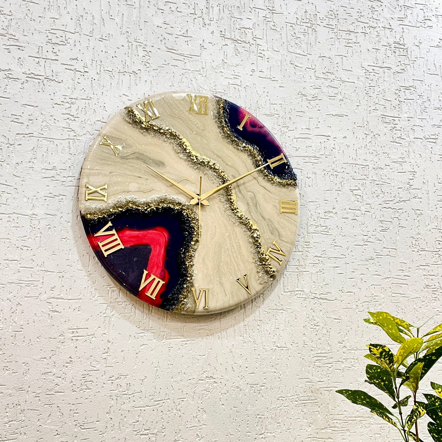 Rose Blush Medium Size Silent Clock 17.5 Inches