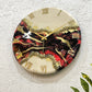 Volcano Slag Medium Size Silent Clock 17.5 Inches