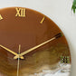 *Choco White Silent Clock 17.5 inches
