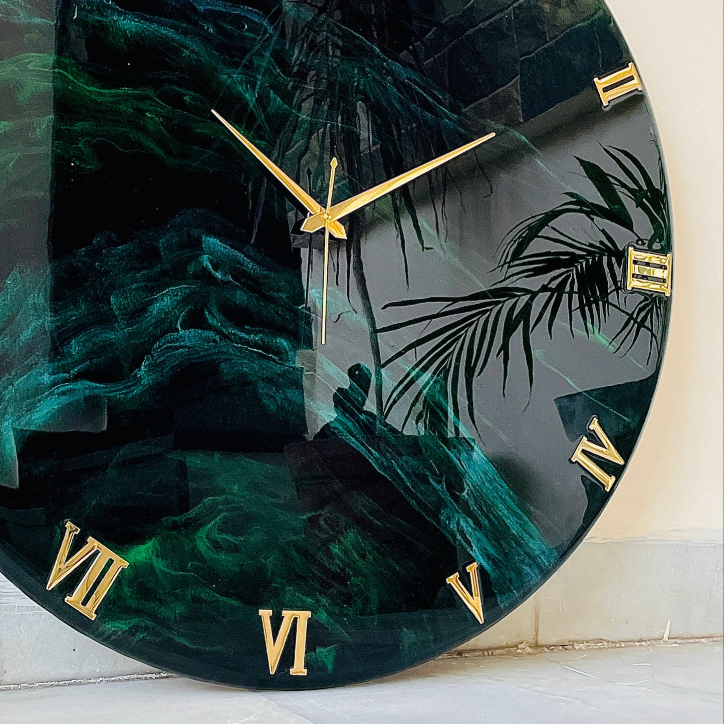 Lush Forest Large Silent Clock