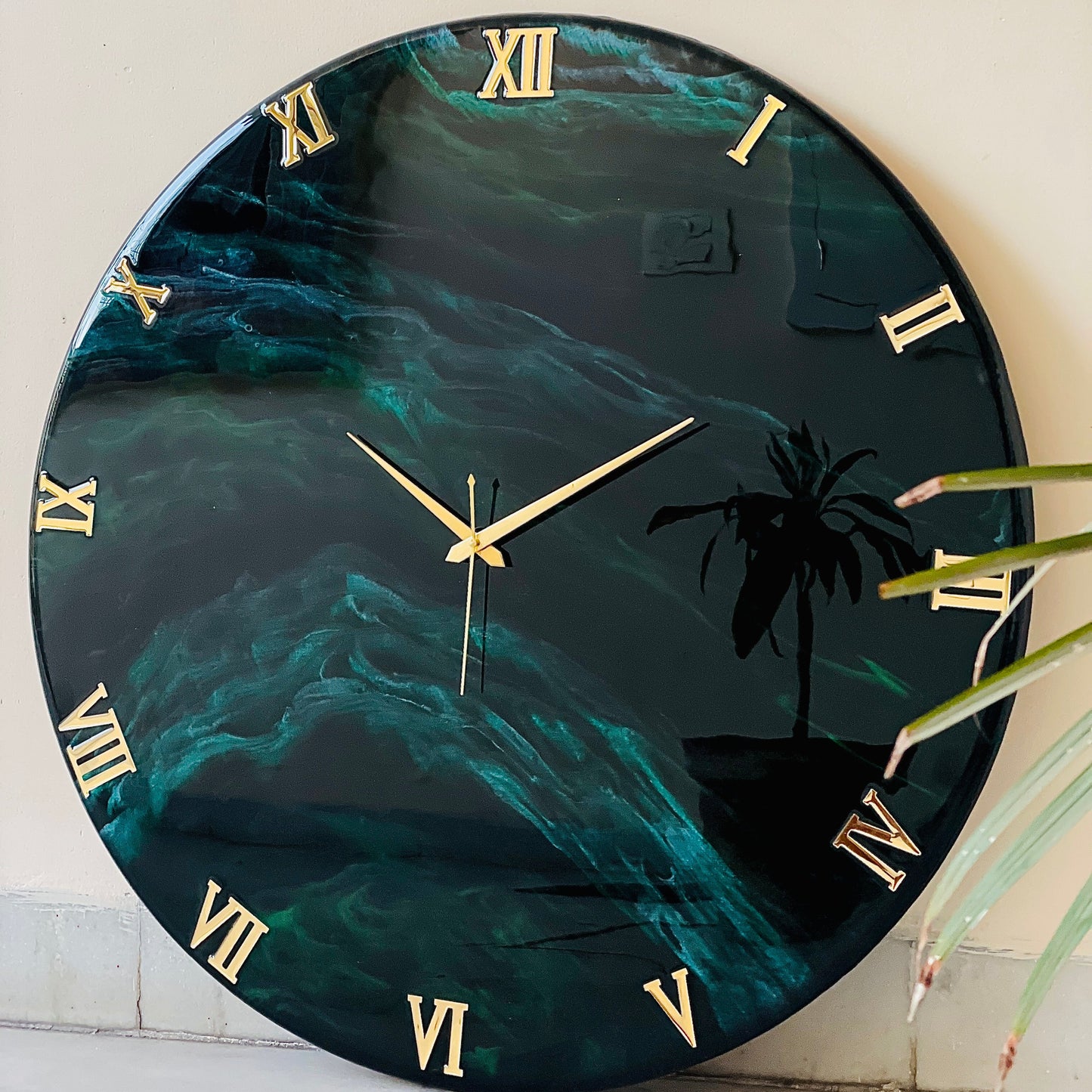Lush Forest Large Silent Clock