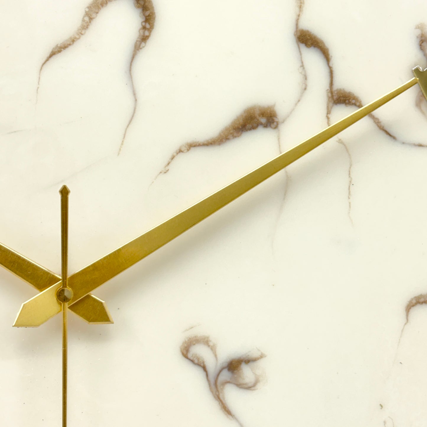 Copper Stripes Silent Clock 17.5 inches