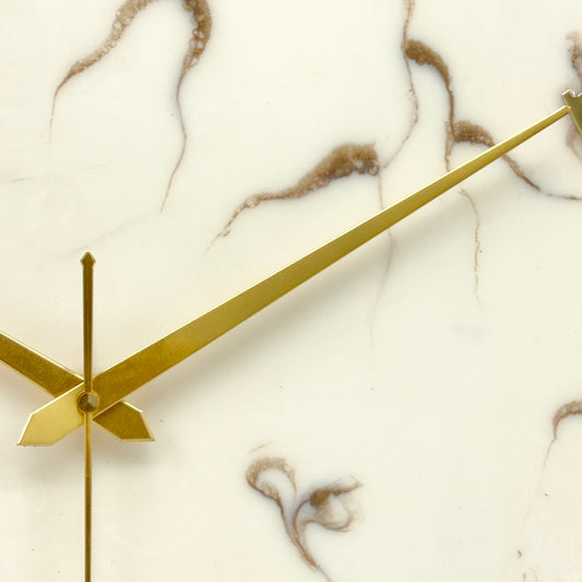 Copper Stripes Silent Clock 17.5 inches