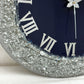 *Blue Silver Ring Silent Clock 17.5 inches(CS)