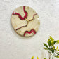 Cherry Geode Medium Size Silent Clock 17.5 Inches