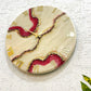 Cherry Geode Medium Size Silent Clock 17.5 Inches