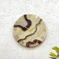 Dark Cherry Geode Medium Size Silent Clock 17.5 Inches