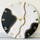 Rose-Gold Geode Silent Clock