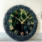 Dark Green Silent Clock 17.5 inches