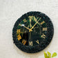 Dark Green Silent Clock