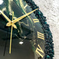 Dark Green Silent Clock 17.5 inches