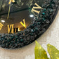 Dark Green Silent Clock