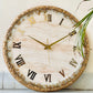 Bronze Rose Gold  Silent Clock 17.5 inches