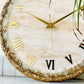 Bronze Rose Gold  Silent Clock 17.5 inches