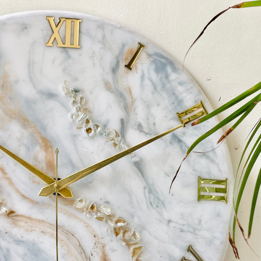 Beige Silent Clock