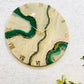 *Green geode Clock Large 27 Inches
