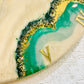 *Green geode Clock Large 27 Inches