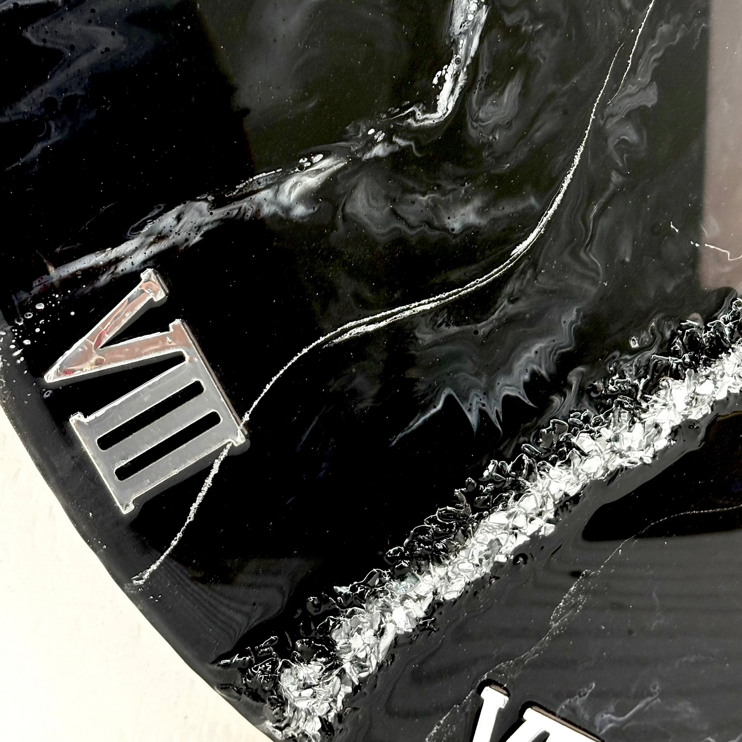 Black Current Clock 17.5 inches