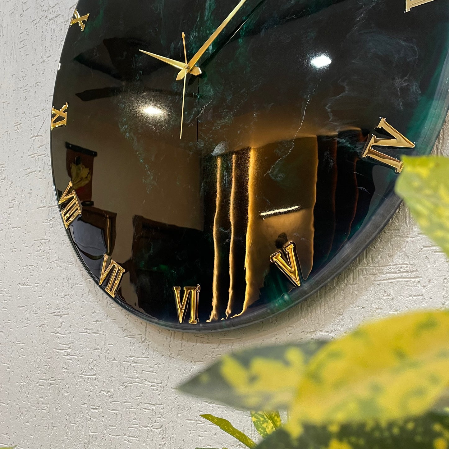 green forest Clock Large 27 Inches