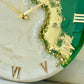 Green Fire Silent Clock
