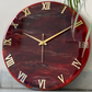 Red forest Silent Clock 17.5 inches