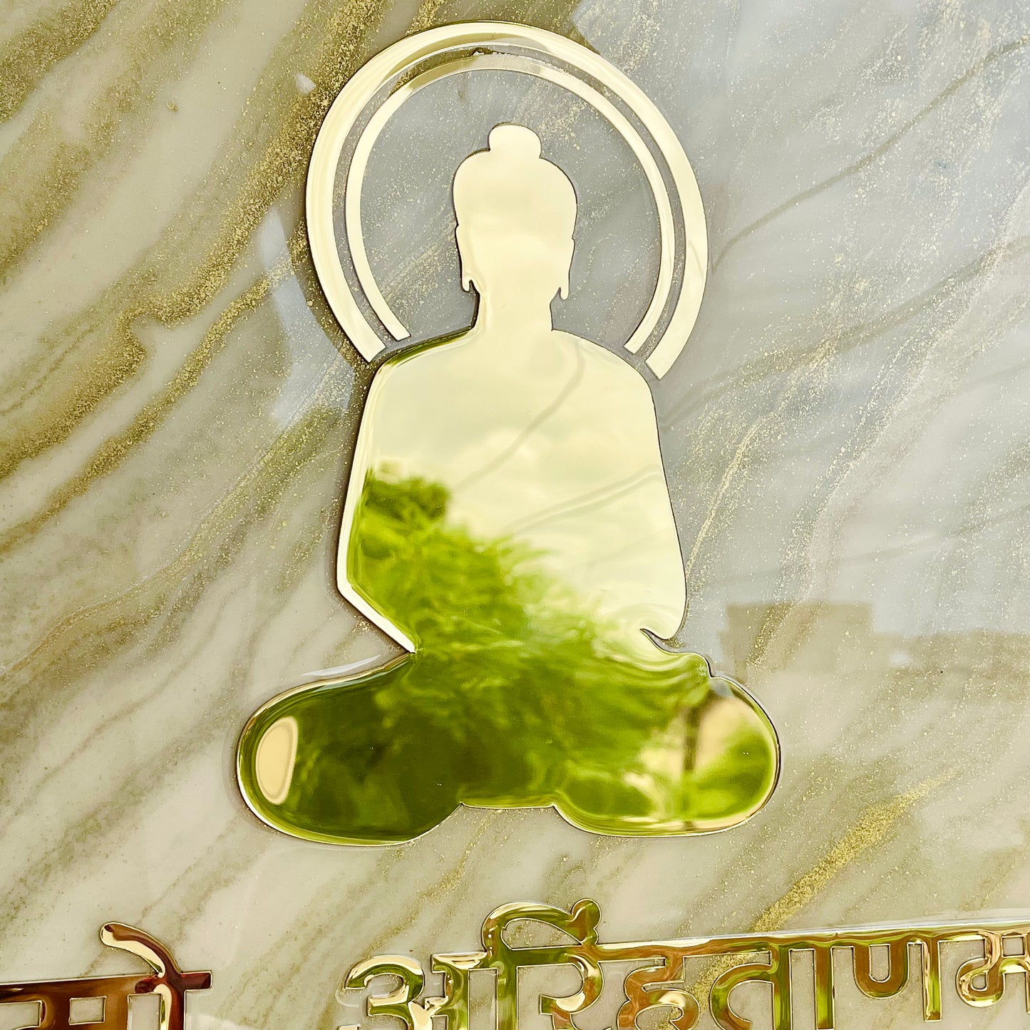 Big Size Wall Art Mantra "Namokar Mantra" 24 x 35 inches