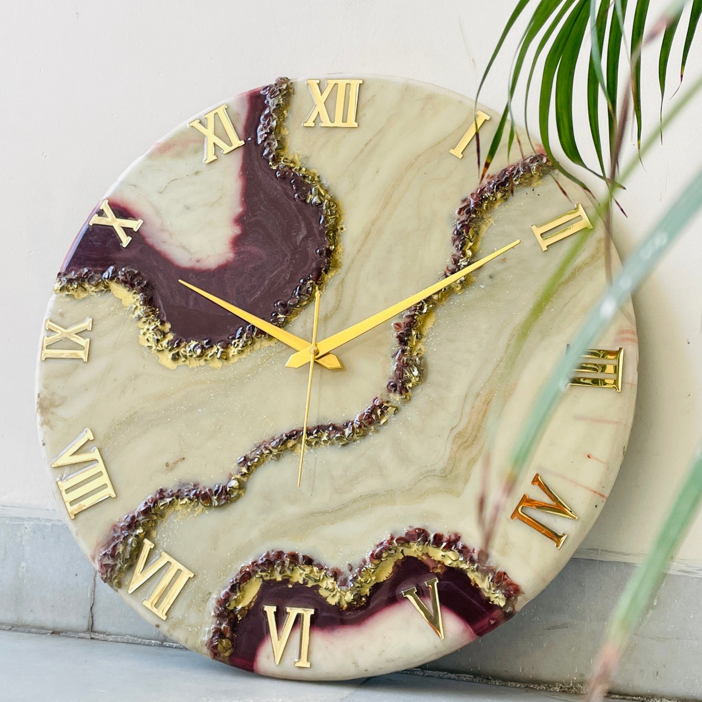 *Cherry  Silent Clock 17.5 inches