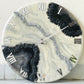 *Silver Geode Silent Clock 17.5 inches