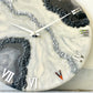 *Silver Geode Silent Clock 17.5 inches
