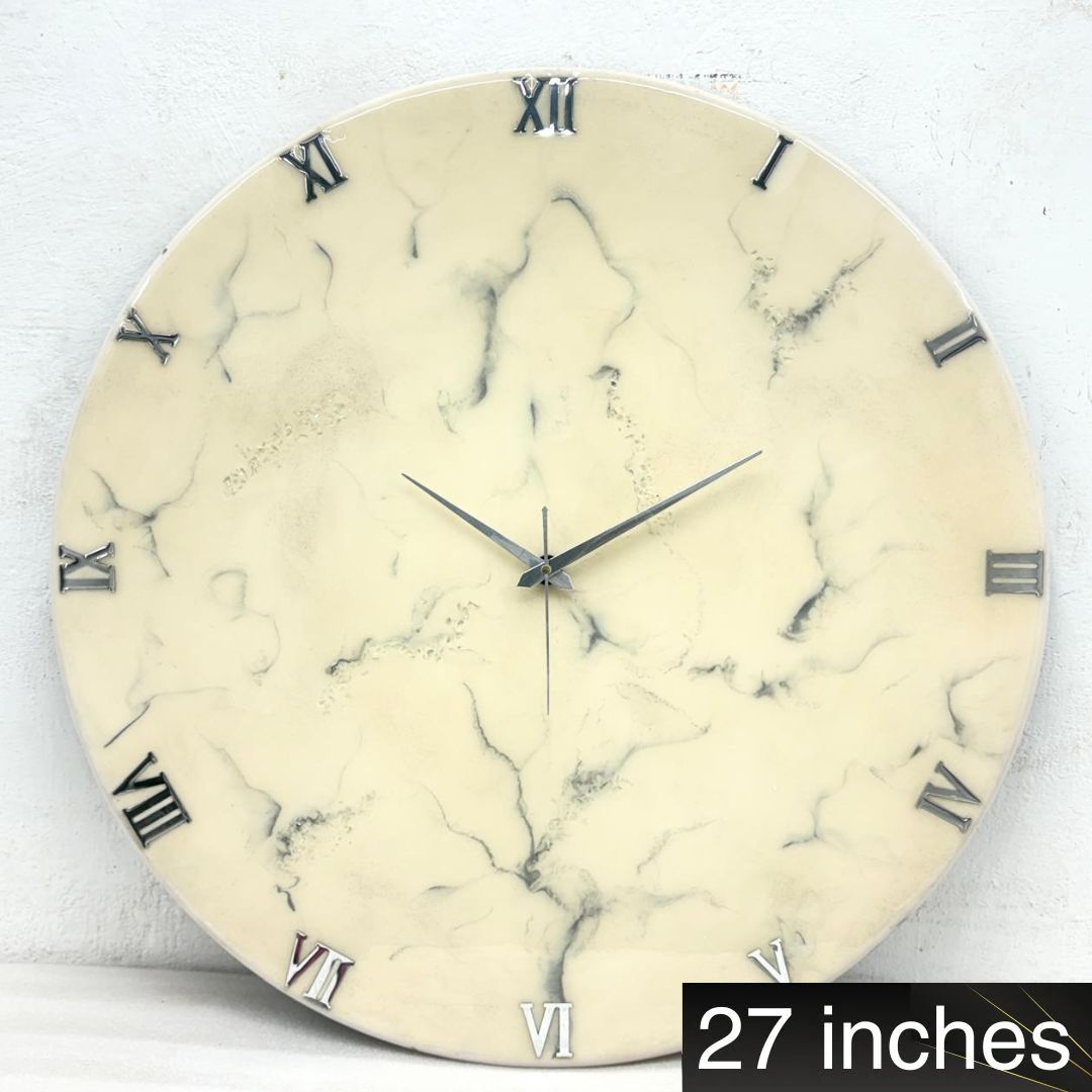 Silver Stripe 27 Inches Clock (CS)