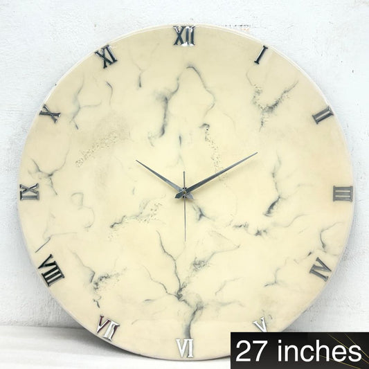 Silver Stripe 27 Inches Clock (CS)