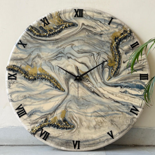 *Black White Desert  Clock Large 27 Inches(CS)