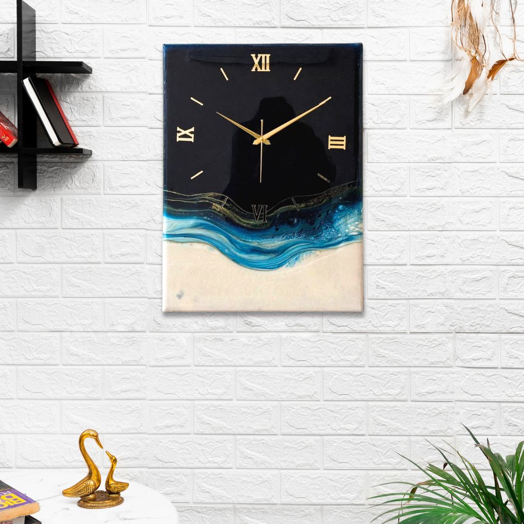 Royal Blue silent clock 24X18 inches