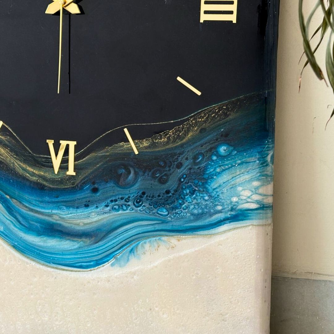 Royal Blue silent clock 24X18 inches