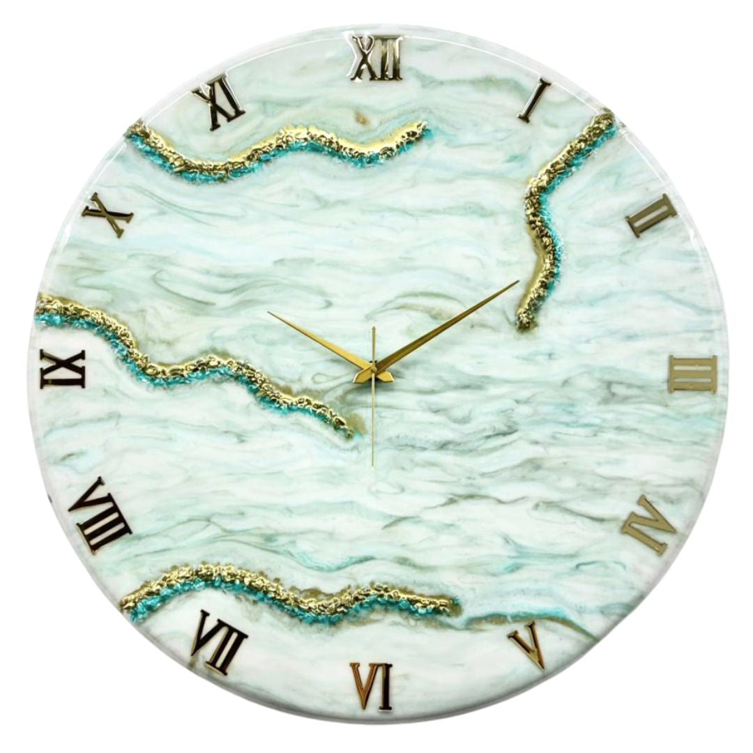 Oasis Silent Resin Wall Clock
