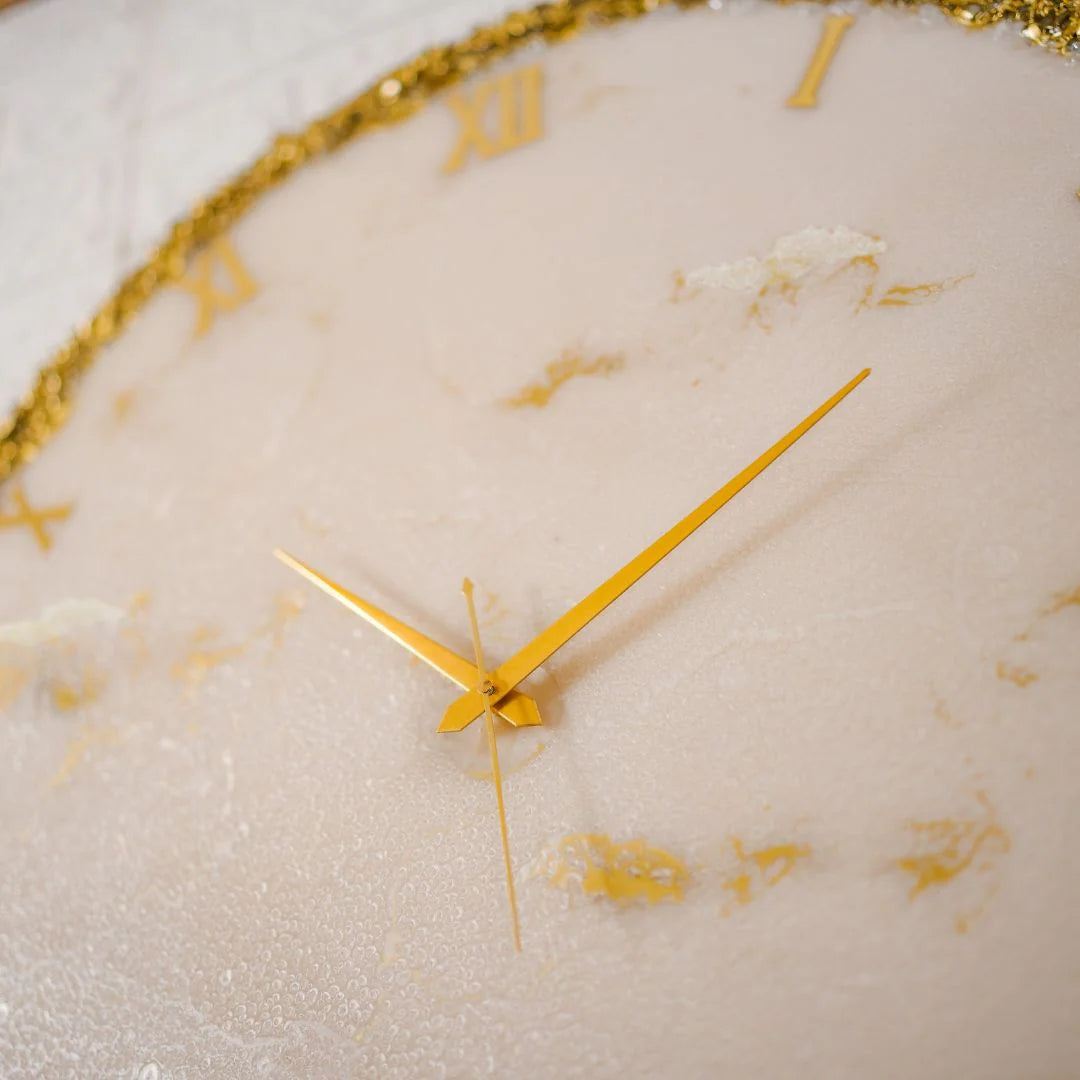 Golden Ring Large Silent Clock