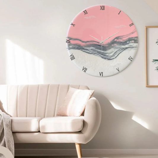 Blush Pink Silent Clock