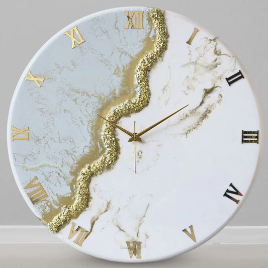 Gold Stream Silent Clock
