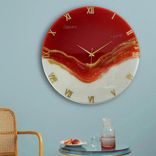 Red Stunner Large Silent Clock