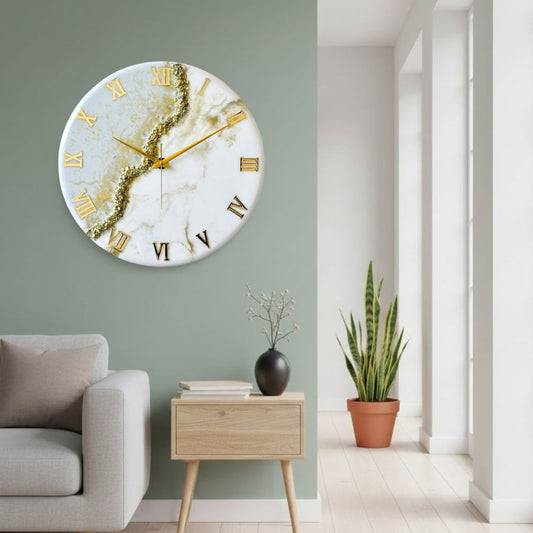 Gold Stream Silent Clock 17.5 inches