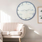 Silver Ring Large Silent Clock
