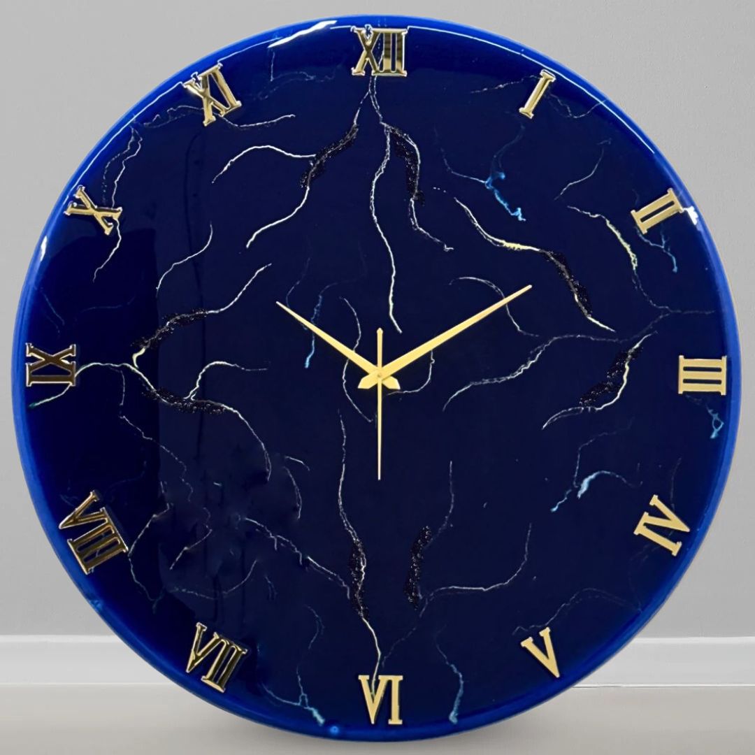 Blue Storm Silent clock 17.5 Inches