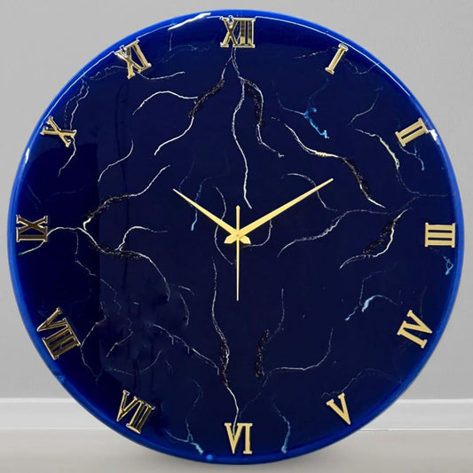 Blue Storm Silent clock 17.5 Inches
