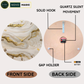 Creamy Desert Clock 17.5 Inches