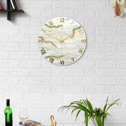 Creamy Desert Clock 17.5 Inches