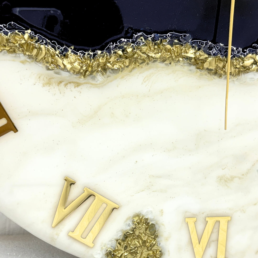 The Blue Peak Resin Clock 17.5 inches