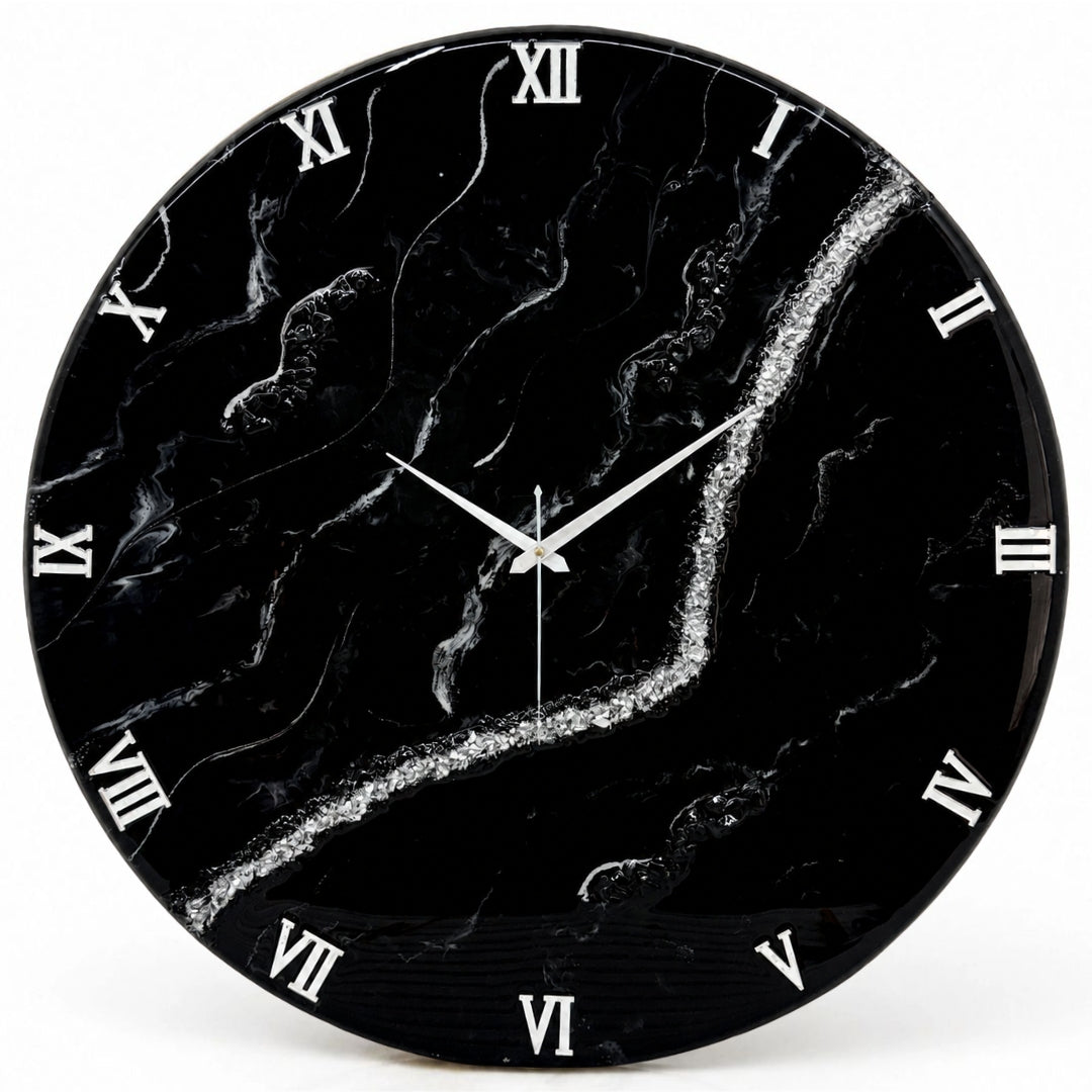Black Current Clock 17.5 inches